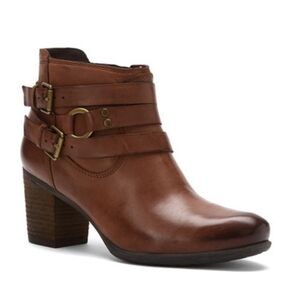 Josef Seibel Women Britney 02 Ankle Leather Heels Boots shoes sz 38/7-7.5